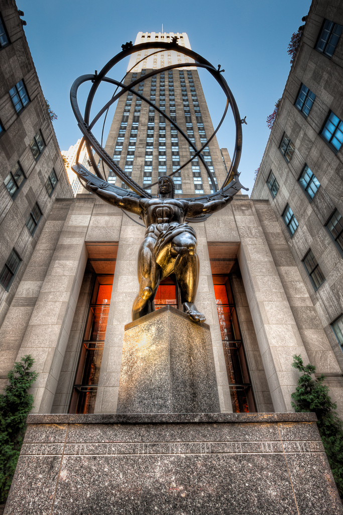 Atlas, Rockefeller CenterBattered Luggage