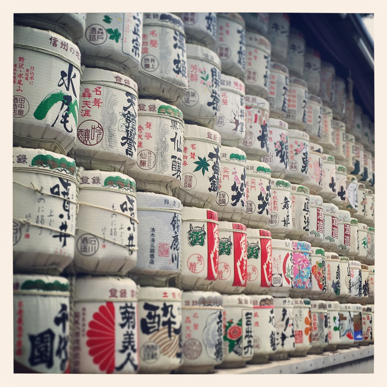 Sake Barrels in Tokyo