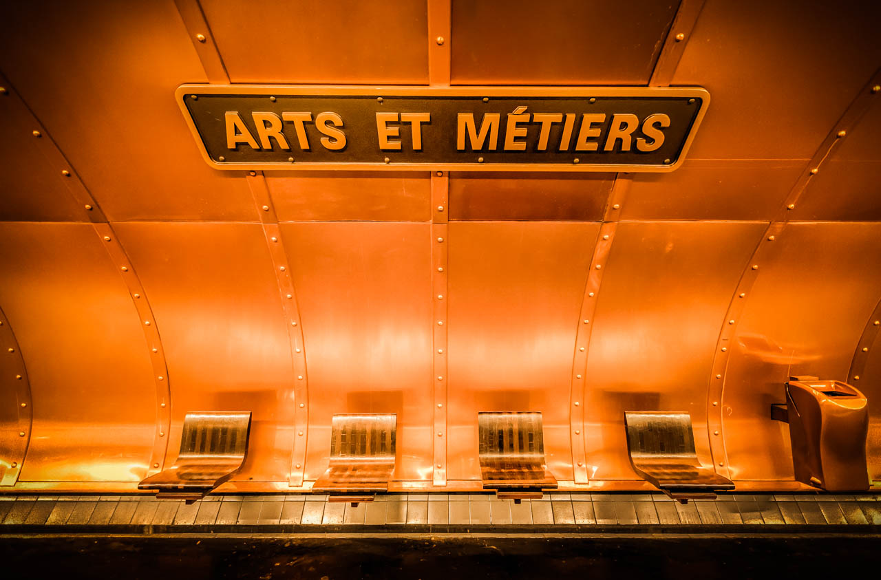 Arts et Metiers Paris Subway Station - Battered LuggageBattered ...