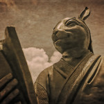 Chinese Astrology Rabbit Statue in Kowloon, Hong Kong