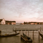 Gondolier at Sunset, Venice Italy
