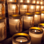 Lit Candles in Notre Dame Cathedrale Paris