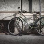 Old Bicycle on the Streets of Milan, Italy