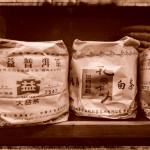 Shelves of a Tea Seller in Shanghai