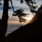 Sunset at Ecola State Park in Oregon