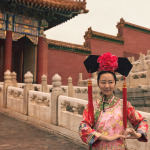 Traditional Chinese Dress in the Forbidden City, Beijing, China